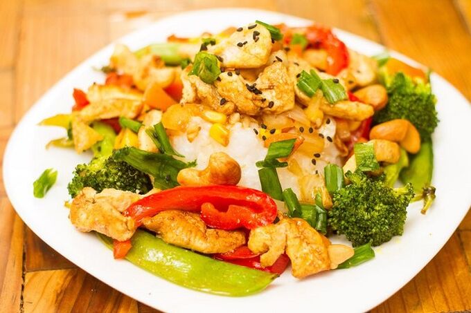 Filet de poulet aux légumes pour perdre du poids