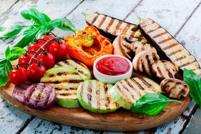 Légumes grillés pour perdre du poids